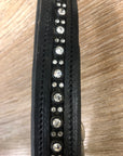 Fine Used Black Leather Bling Halter - X-Full