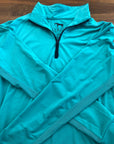 Aerion Teal Long Sleeve 1/4 Zip - S