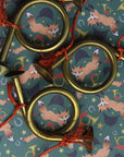 Hunt Seat Co. Holiday Fox - Equestrian Horse Gift Wrapping Paper