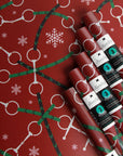 Hunt Seat Co. Bits + Reins Holiday - Equestrian Horse Gift Wrapping Paper