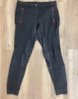 Fine Used QHP Softshell winter Breeches, M/L UK 12 - Horse & Hound Tack Shop