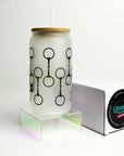 Snaffle Bit Glass Tumbler with Bamboo Lid and Straw - Horse & Hound Tack Shop