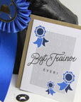 Best Horse Trainer Ever Equestrian Horse Greeting Card - Horse & Hound Tack Shop