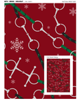 Hunt Seat Co. Bits + Reins Holiday - Equestrian Horse Gift Wrapping Paper
