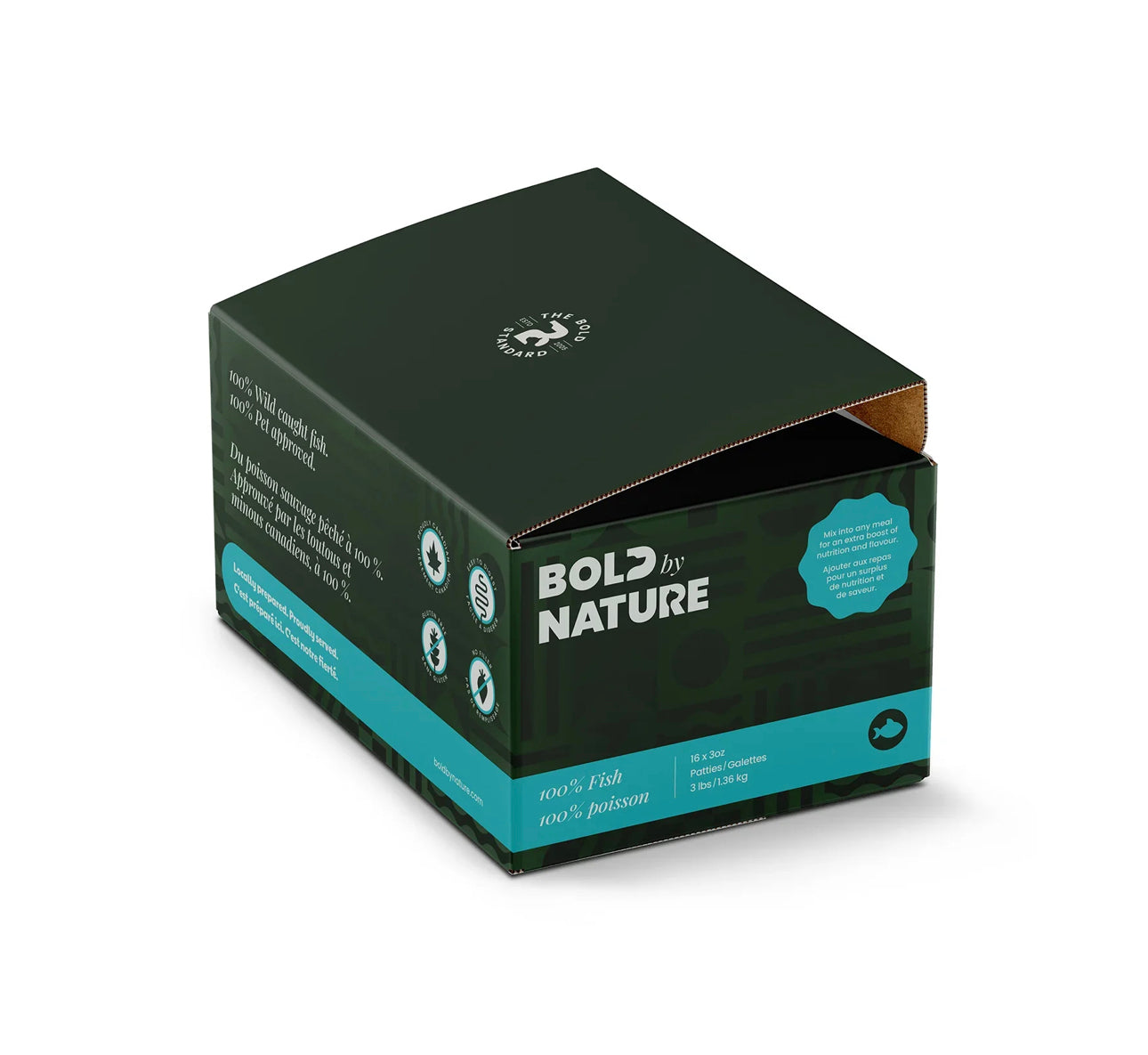 Bold By Nature Raw Fish Toppers for Dogs & Cats