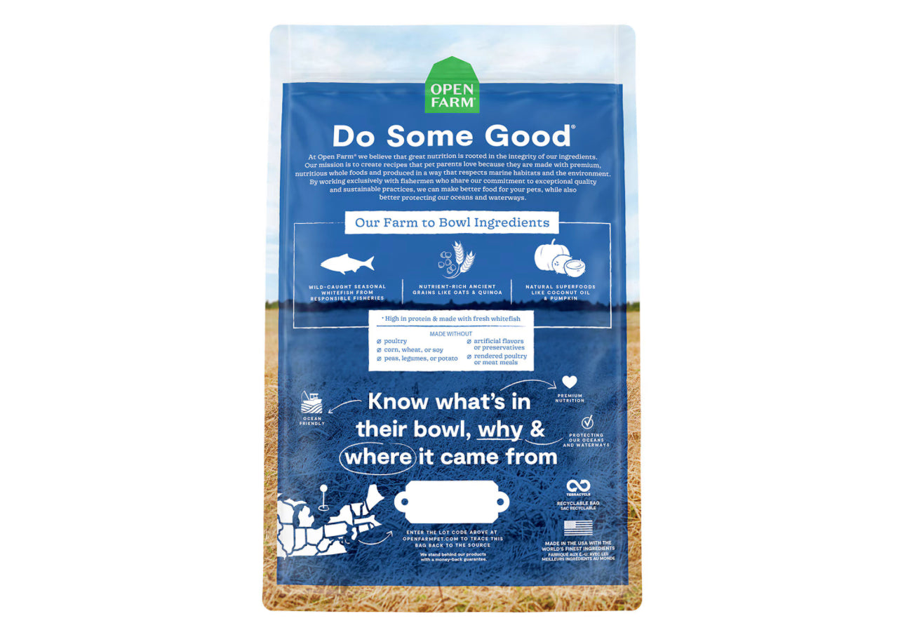 Open Farm® Catch-of-the-Season Whitefish Recipe Dry Dog Food 22 lb