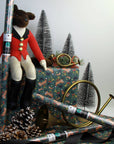 Hunt Seat Co. Holiday Fox - Equestrian Horse Gift Wrapping Paper
