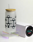Full Cheek Glass Tumbler with Bamboo Lid and Straw - Horse & Hound Tack Shop