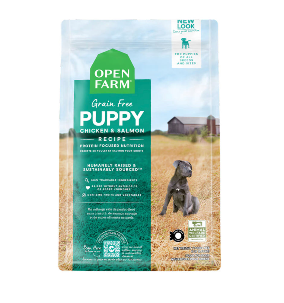 Open Farm Grain Free Chicken & Salmon Recipe Puppy Dog Food 22lb
