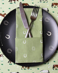 Lucky Olive Napkins - Set of Four Equestrian Table Decor - Horse & Hound Tack Shop