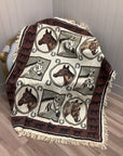 Fine Used Hand-Woven Tapestry/Throw - Horse & Hound Tack Shop