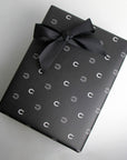 Hunt Seat Co. Lucky Slate Equestrian Horseshoe Gift Wrap Paper
