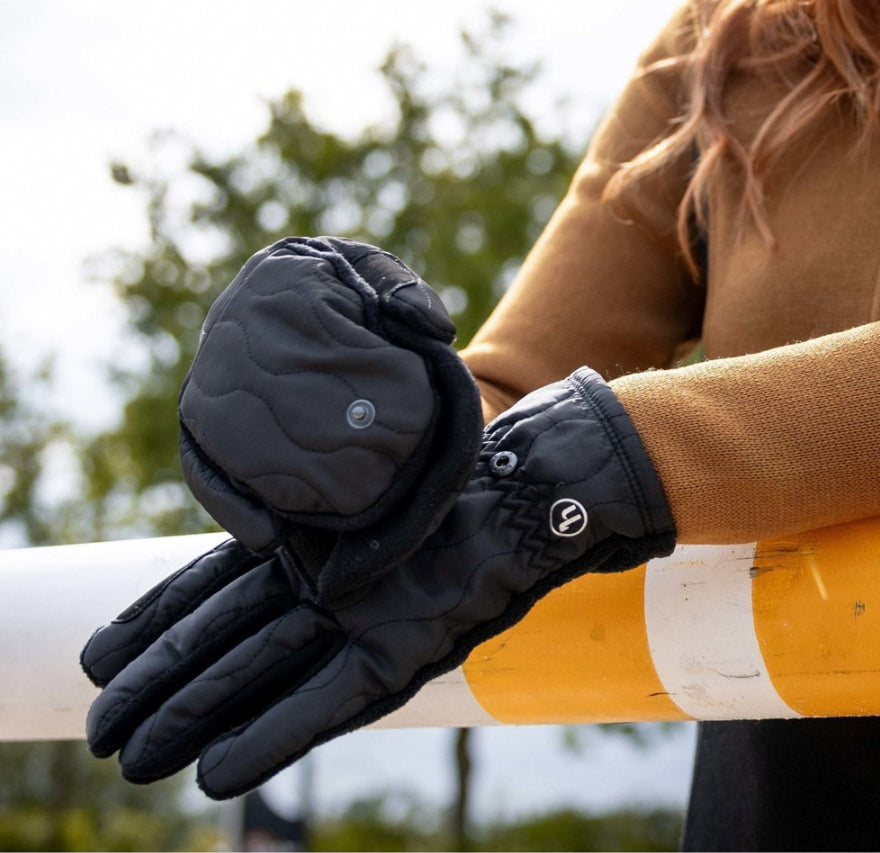 Horze Noa Fleece Lined Over-Mitt Winter Gloves
