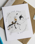 Hot Psychotic Greeting Card - Horse & Hound Tack Shop