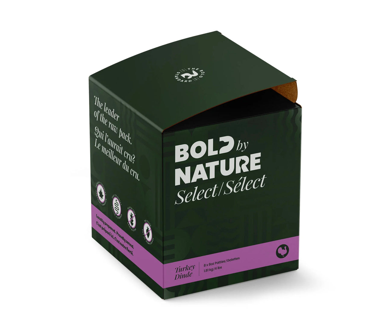 Bold By Nature Select Raw Turkey for Dogs