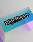 Ride Happy Holographic Sticker - Horse & Hound Tack Shop