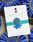 Winner Pony Pin - Equestrian Blue Ribbon Lapel Pin for Gift - Horse & Hound Tack Shop