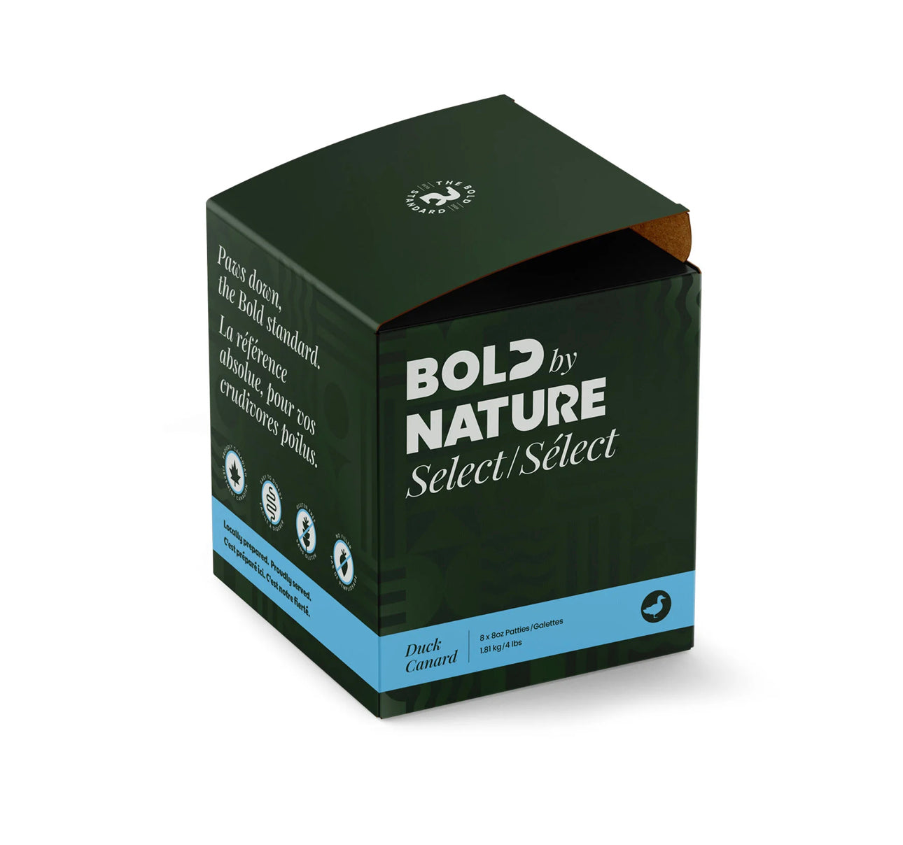 Bold By Nature Select Raw Duck for Dogs