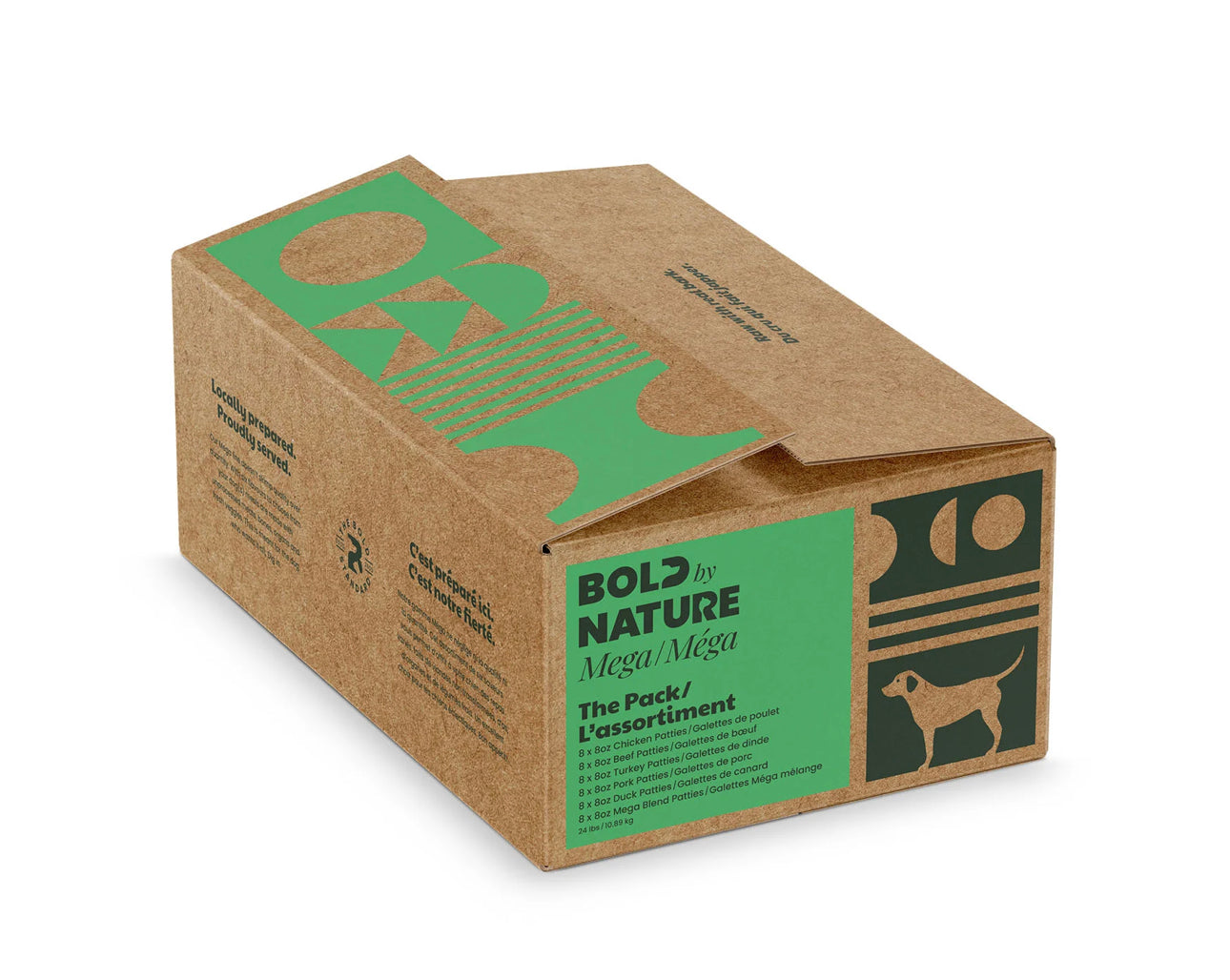 Bold By Nature The Pack: Mega Variety Raw Dog Food