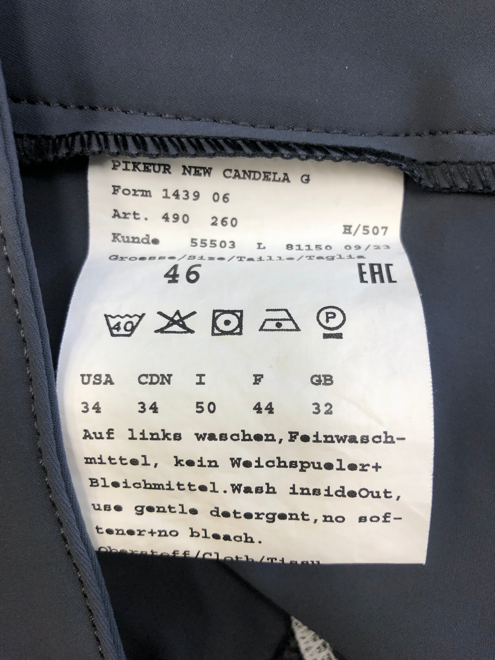 Fine Used Pikeur New Cadela Ladies Full Seat Breeches 34”