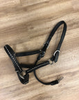 Fine Used Black Leather Bling Halter - X-Full