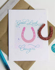 Good Luck Cowgirl Card - Horse & Hound Tack Shop