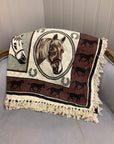 Fine Used Hand-Woven Tapestry/Throw - Horse & Hound Tack Shop