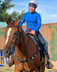 Cowgirl Up with Green Perforated Long Sleeve