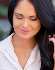 AWST International Rhodium and Cubic Zirconia Horseshoe Necklace - Horse & Hound Tack Shop