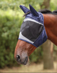 Shires FlyGuard Pro Fine Mesh Fly Mask with Ears & Open Forelock Hole - Horse & Hound Tack Shop