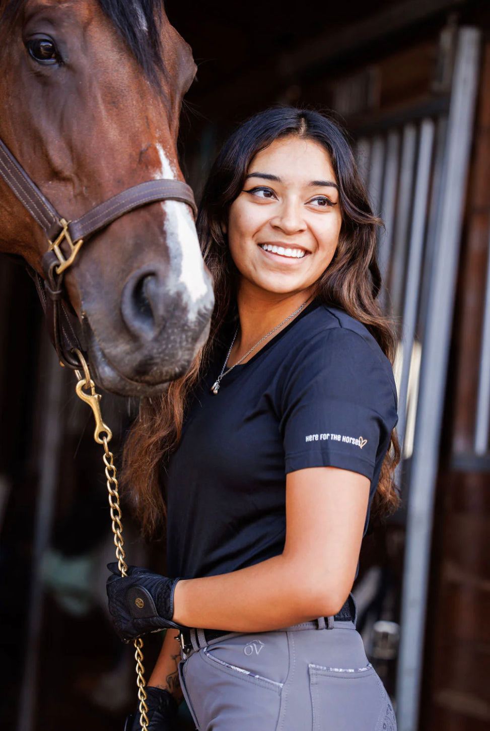 Anatomeq “Here for the Horses” Crewneck Tee