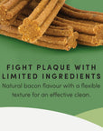 Crumps’ Naturals Plaque Busters Dental Sticks - Bacon - Horse & Hound Tack Shop