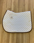 Ogilvy Jumper Profile Pad (White/Brown Binding) - Horse & Hound Tack Shop