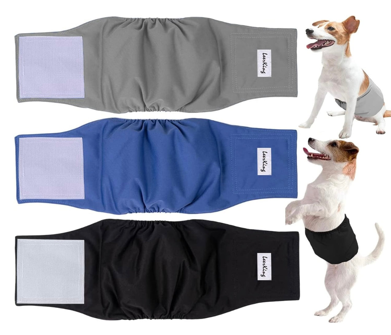 LeerKing Reusable Male Dog Belly Bands