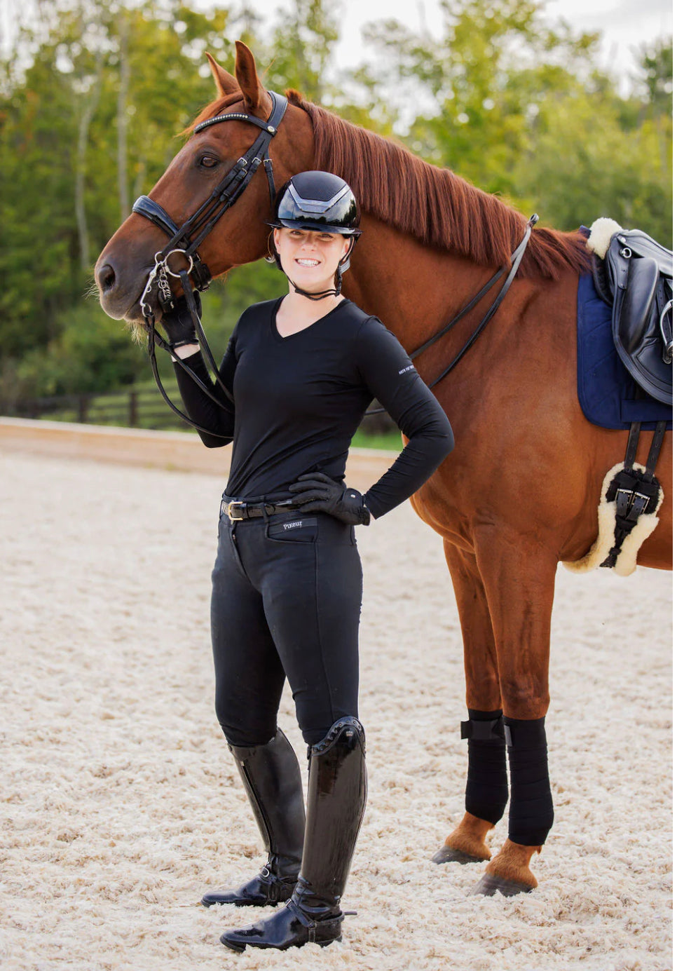 Anatomeq “Here for the Horses” Baselayer Top