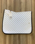 Ogilvy Dressage Profile Pad (White/Black Binding) - Horse & Hound Tack Shop