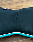 Fine Used Ogilvy Equestrian Memory Foam Half Pad - Black /Teal - Horse & Hound Tack Shop
