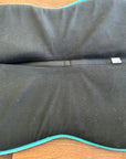 Fine Used Ogilvy Equestrian Memory Foam Half Pad - Black /Teal - Horse & Hound Tack Shop