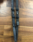 Black Leather Curb Reins