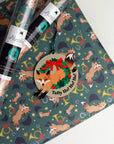 Hunt Seat Co. Holiday Fox - Equestrian Horse Gift Wrapping Paper