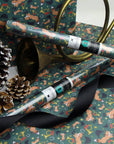 Hunt Seat Co. Holiday Fox - Equestrian Horse Gift Wrapping Paper