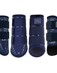 Majyk Equipe XC Elite 4 pack in Navy/Silver with ARTI-LAGE Technology Fronts and Hinds - Horse & Hound Tack Shop