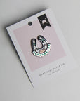 Thundering Hooves Equestrian Pony Pin - Lucky Horseshoe - Horse & Hound Tack Shop
