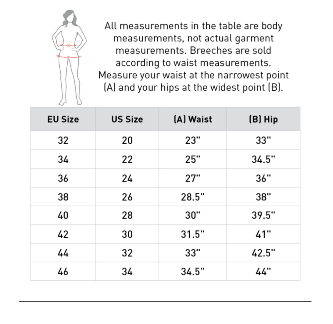 Horze Della Woman’s High Waisted Knee Patch Breeches - Horse & Hound Tack Shop