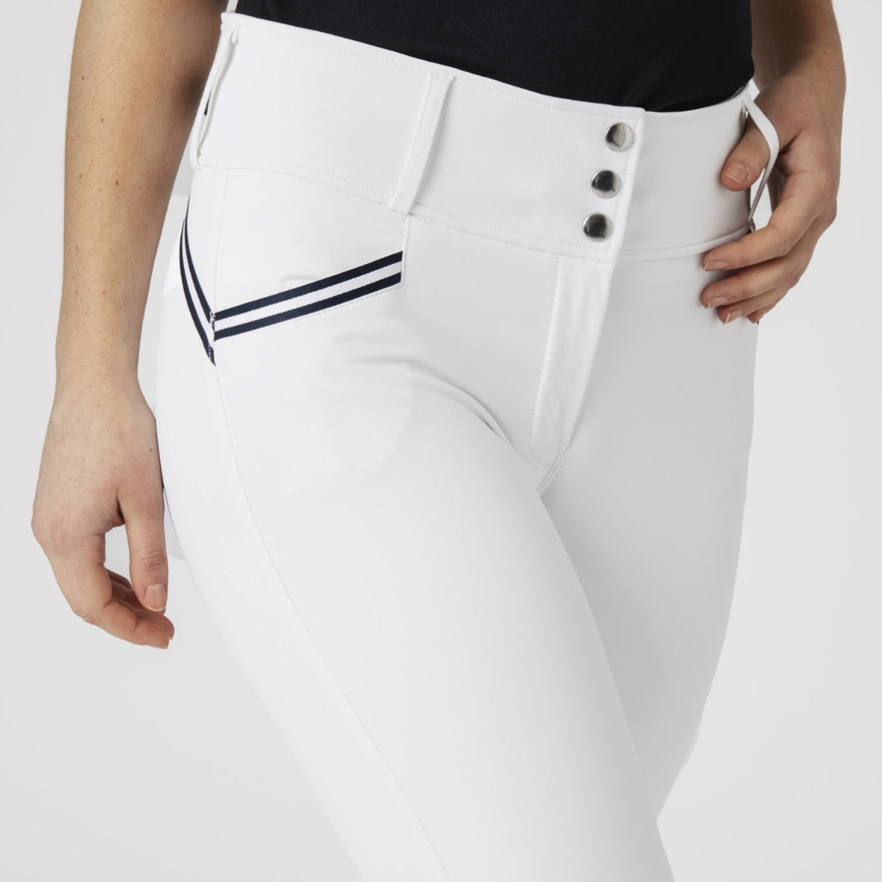 Horze Della Woman’s High Waisted Knee Patch Breeches - Horse & Hound Tack Shop