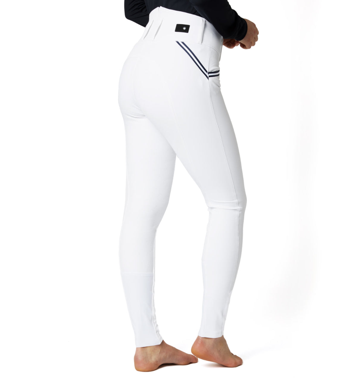 Horze Della Woman’s High Waisted Knee Patch Breeches - Horse & Hound Tack Shop
