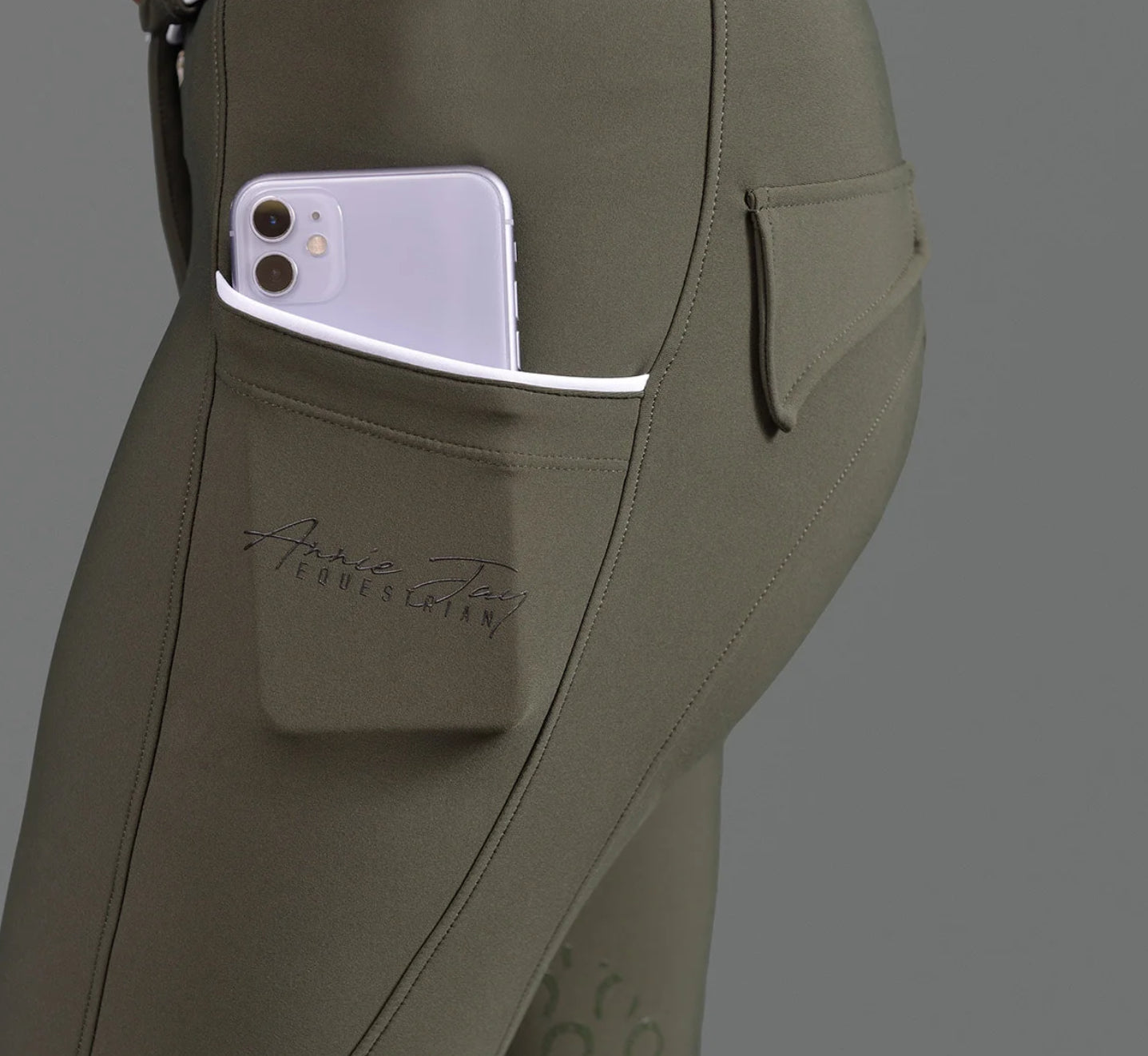 Annie Jay Equestrian Silicone Knee Patch Breeches