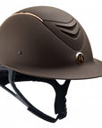 One K™ Defender AVANCE Rose Gold Stripe Helmet with Wide Brim - Horse & Hound Tack Shop