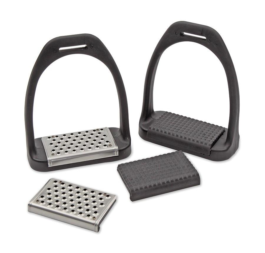 Shires Lightweight Stirrups with Interchangeable Treads - Horse & Hound Tack Shop & Pet Supply