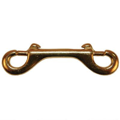 Double Ended Brass Snap - Horse & Hound Tack Shop & Pet Supply